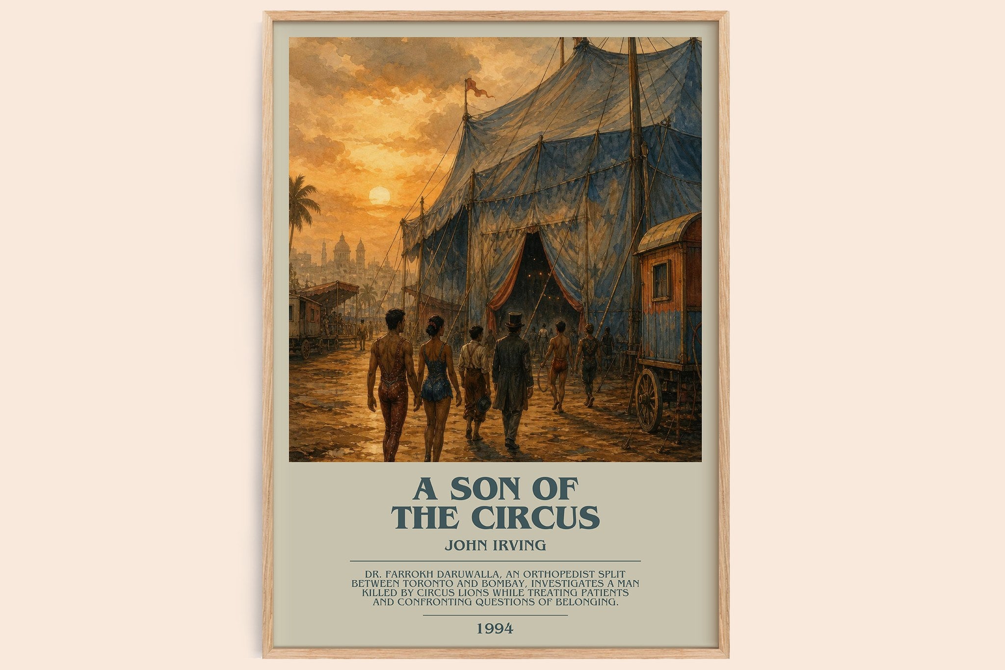 A Son of the Circus Bookish Wall Art by John Irving
