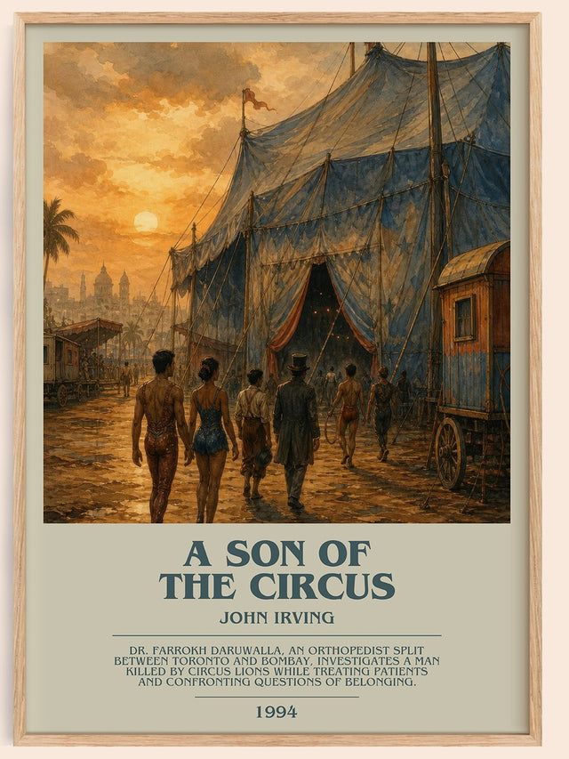 A Son of the Circus Bookish Wall Art by John Irving