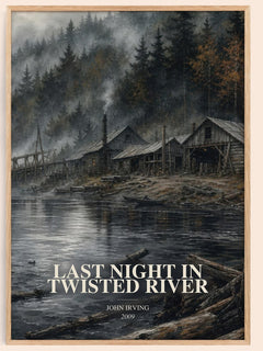 Last Night in Twisted River Book Watercolour Illustration by J. Irving – image 1