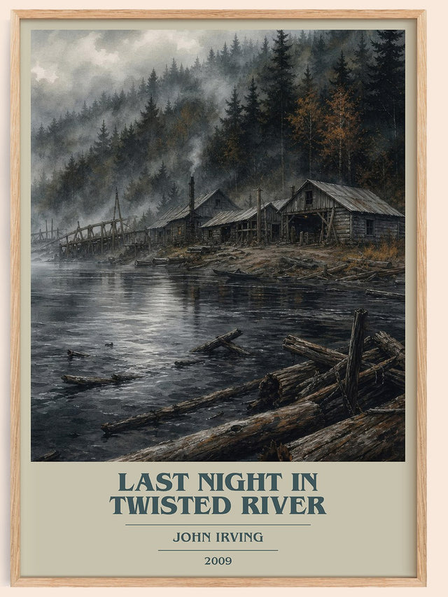 Last Night in Twisted River Book Cover Poster by John Irving