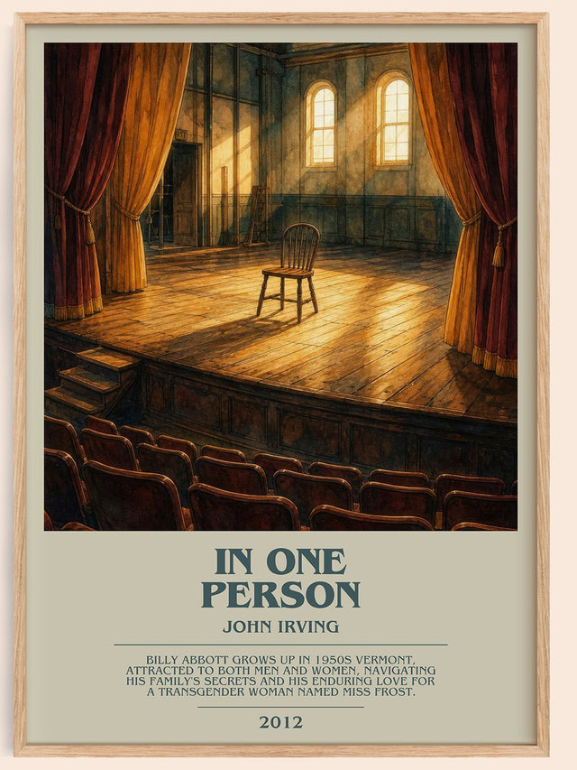 In One Person Bookish Wall Art by John Irving