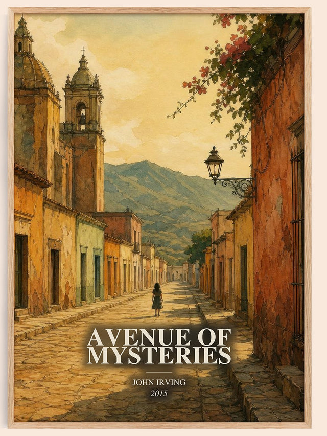 Avenue of Mysteries Book Watercolour Illustration by John Irving