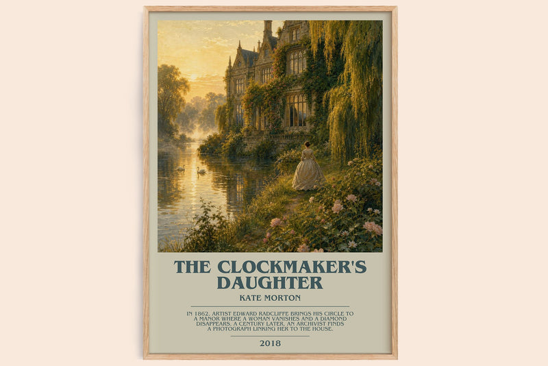 The Clockmaker's Daughter bookish book poster by Kate Morton – framed literary art print