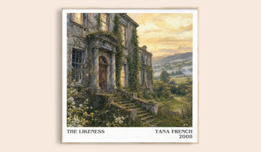 The Likeness literary book poster by Tana French – framed literary art print