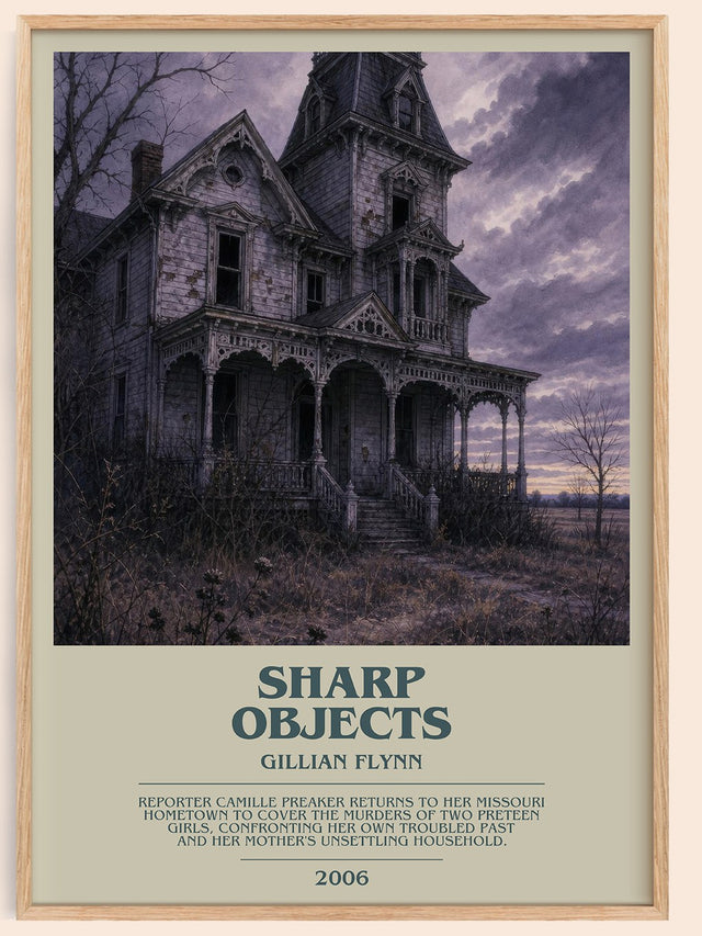 Sharp Objects Bookish Wall Art by Gillian Flynn