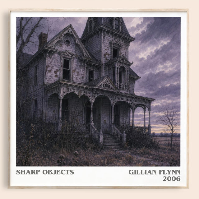 Sharp Objects Literary Art Print by Gillian Flynn