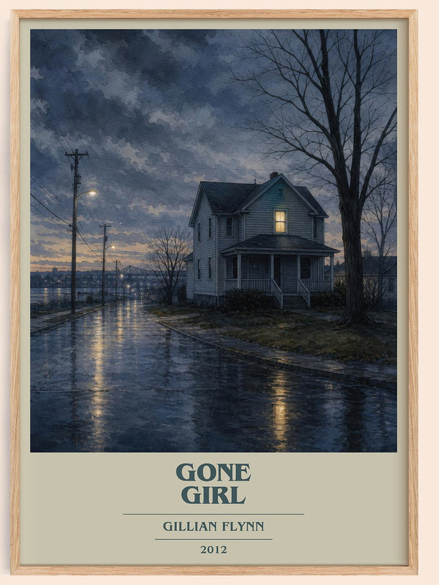 Gone Girl Book Cover Poster by Gillian Flynn