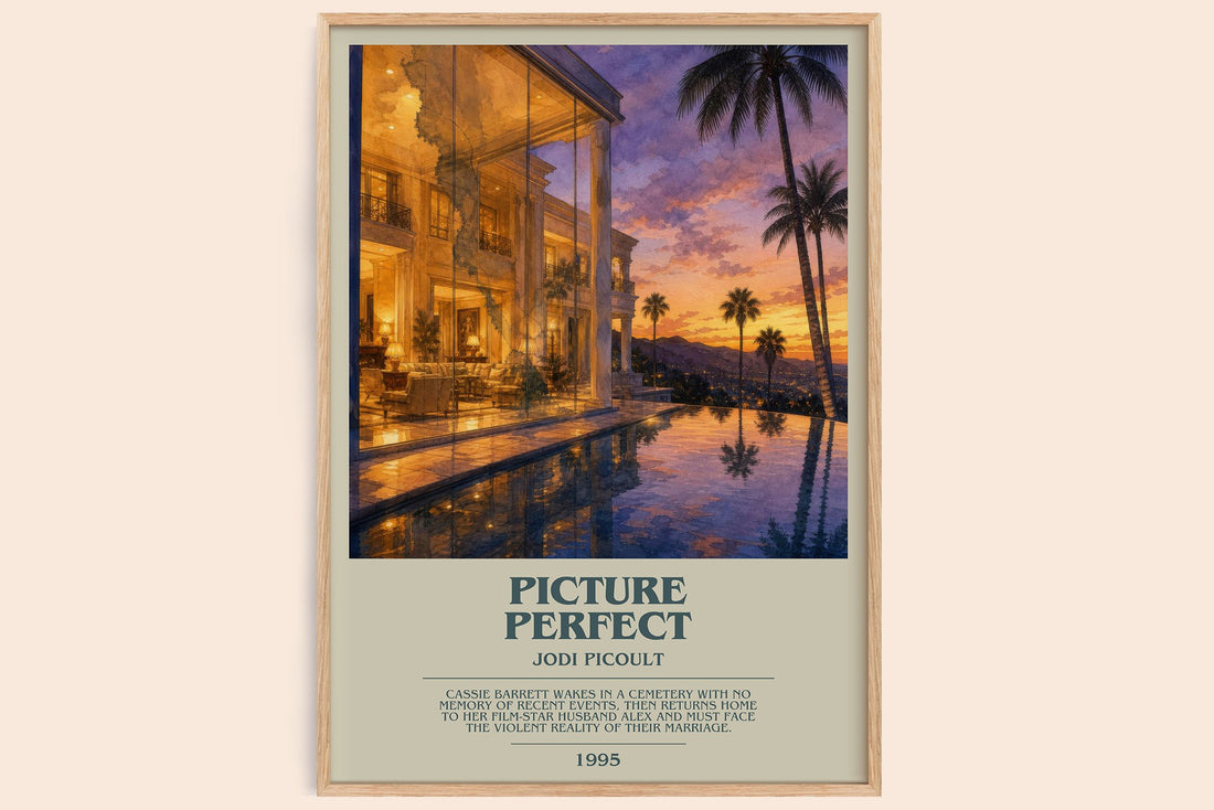Picture Perfect bookish book poster by Jodi Picoult – framed literary art print