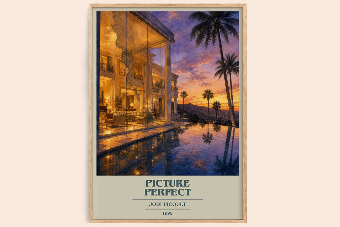 Picture Perfect book cover book poster by Jodi Picoult – framed literary art print