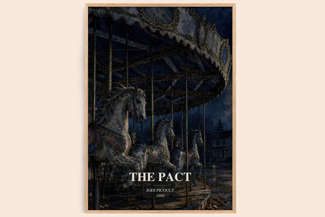 The Pact watercolour book poster by Jodi Picoult – framed literary art print