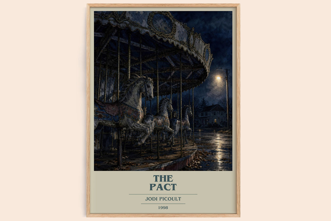 The Pact book cover book poster by Jodi Picoult – framed literary art print
