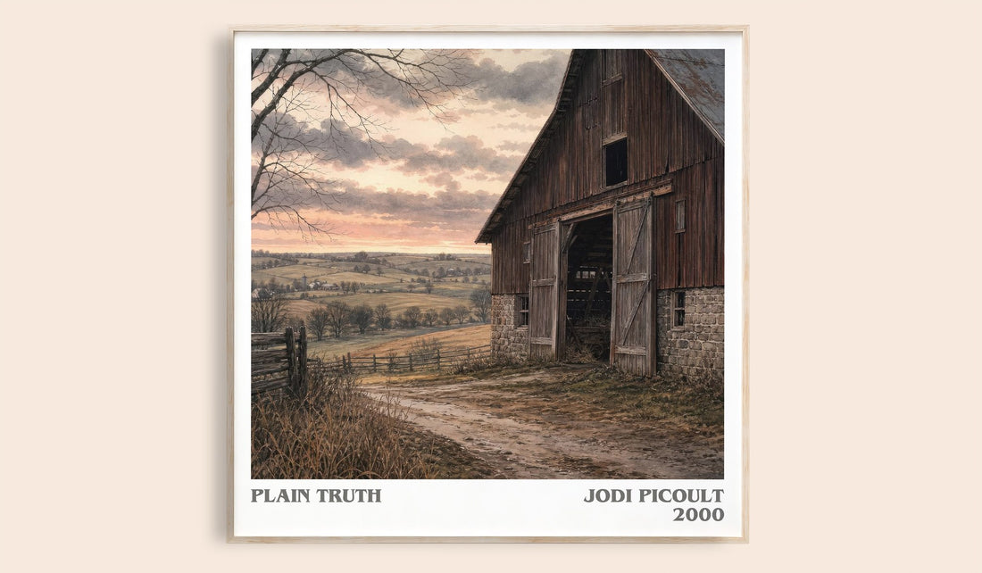 Plain Truth literary book poster by Jodi Picoult – framed literary art print