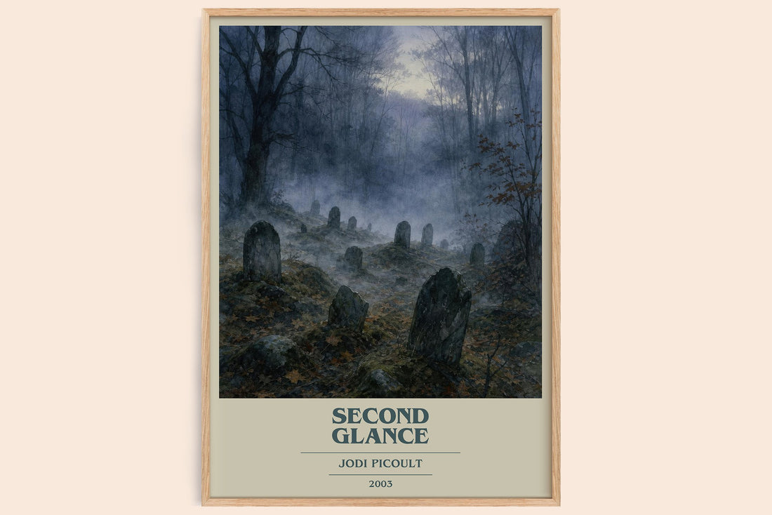 Second Glance book cover book poster by Jodi Picoult – framed literary art print