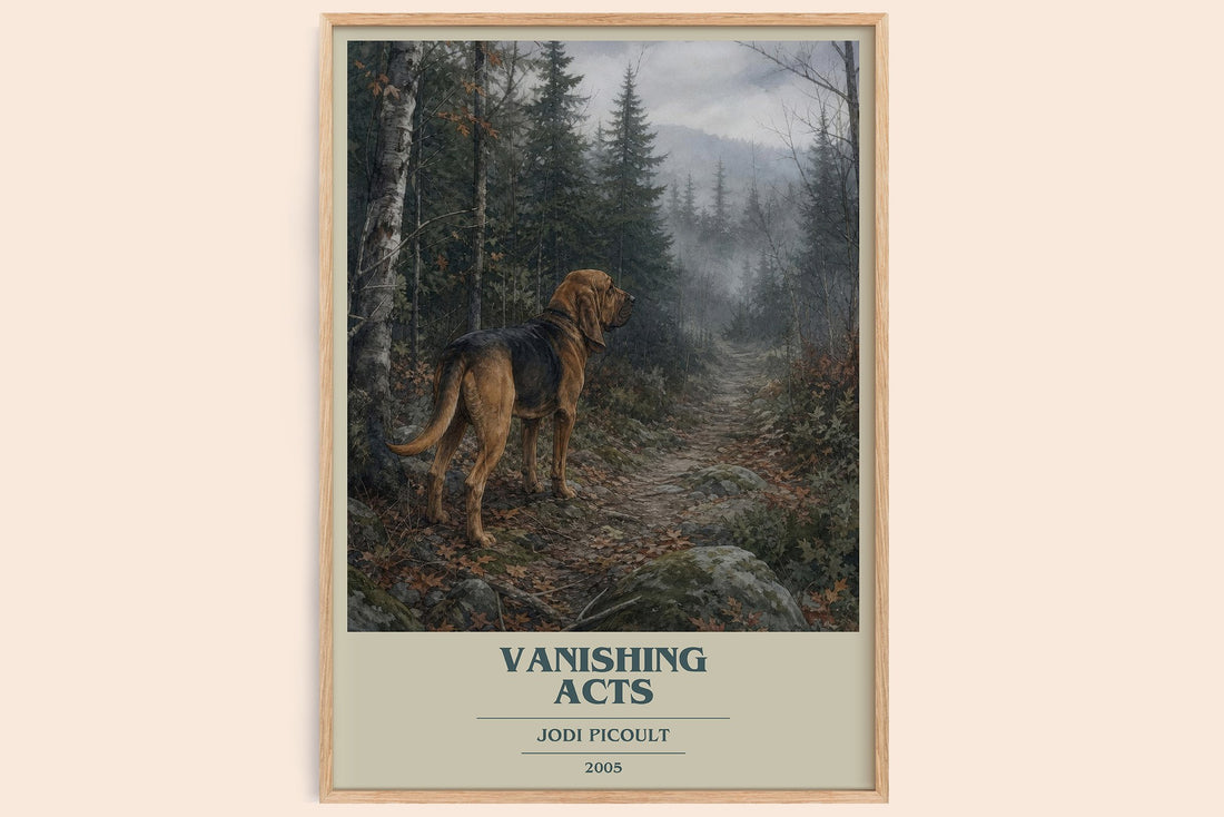 Vanishing Acts book cover book poster by Jodi Picoult – framed literary art print