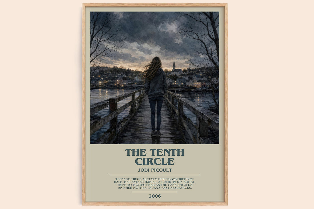 The Tenth Circle bookish book poster by Jodi Picoult – framed literary art print