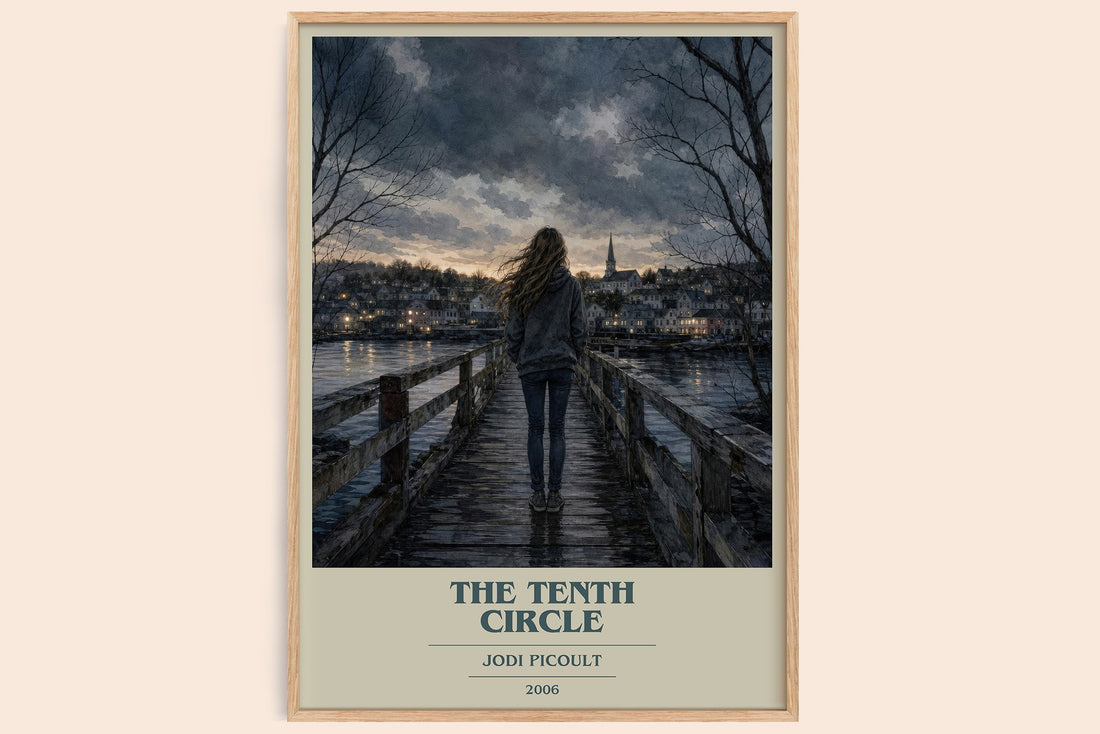 The Tenth Circle book cover book poster by Jodi Picoult – framed literary art print