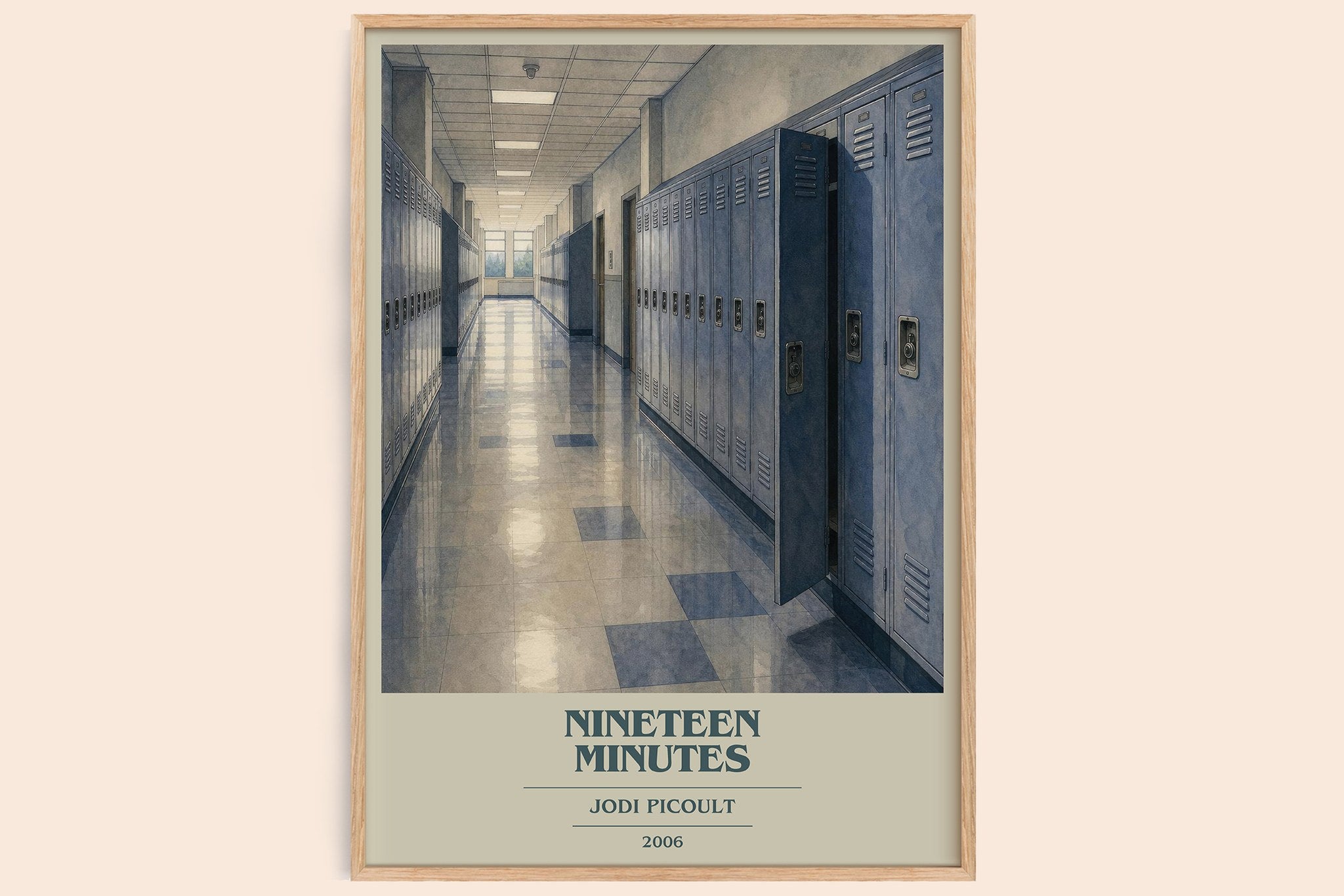 Nineteen Minutes Book Cover Poster by Jodi Picoult
