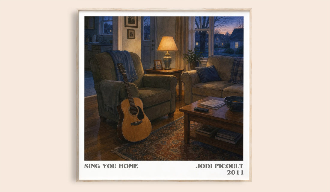 Sing You Home literary book poster by Jodi Picoult – framed literary art print