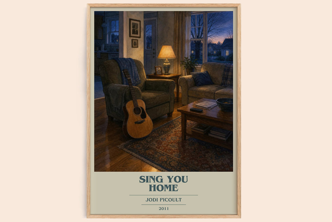 Sing You Home book cover book poster by Jodi Picoult – framed literary art print