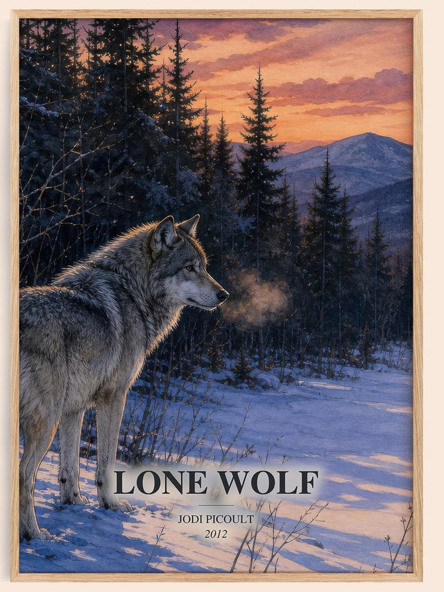Lone Wolf Book Watercolour Illustration by Jodi Picoult