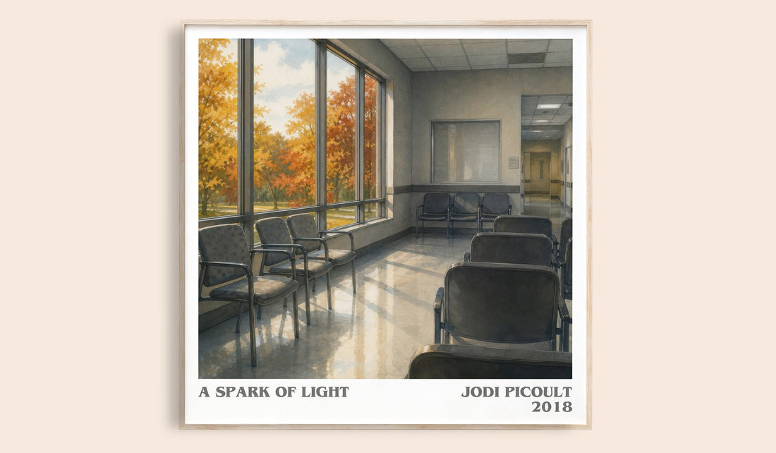 A Spark of Light literary book poster by Jodi Picoult – framed literary art print