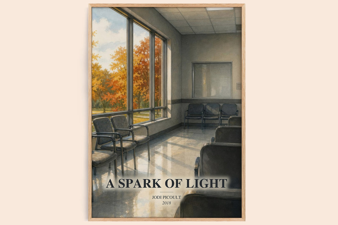 A Spark of Light watercolour book poster by Jodi Picoult – framed literary art print