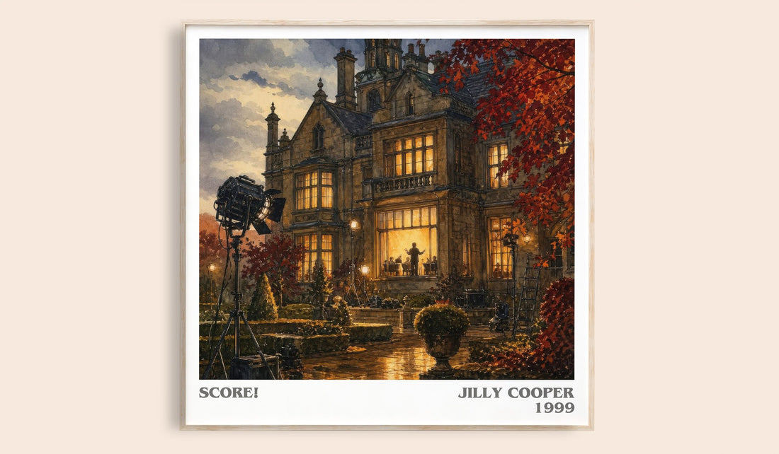 Score! literary book poster by Jilly Cooper – framed literary art print