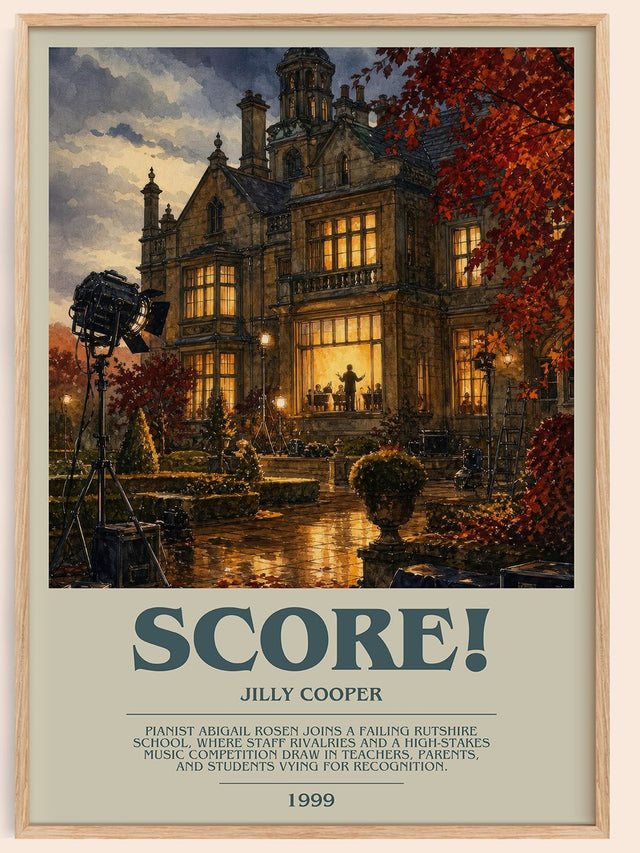 Score! Bookish Wall Art by Jilly Cooper