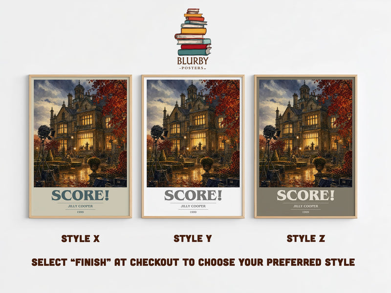 Score! book cover print in frame leaning in hallway – romance wall art