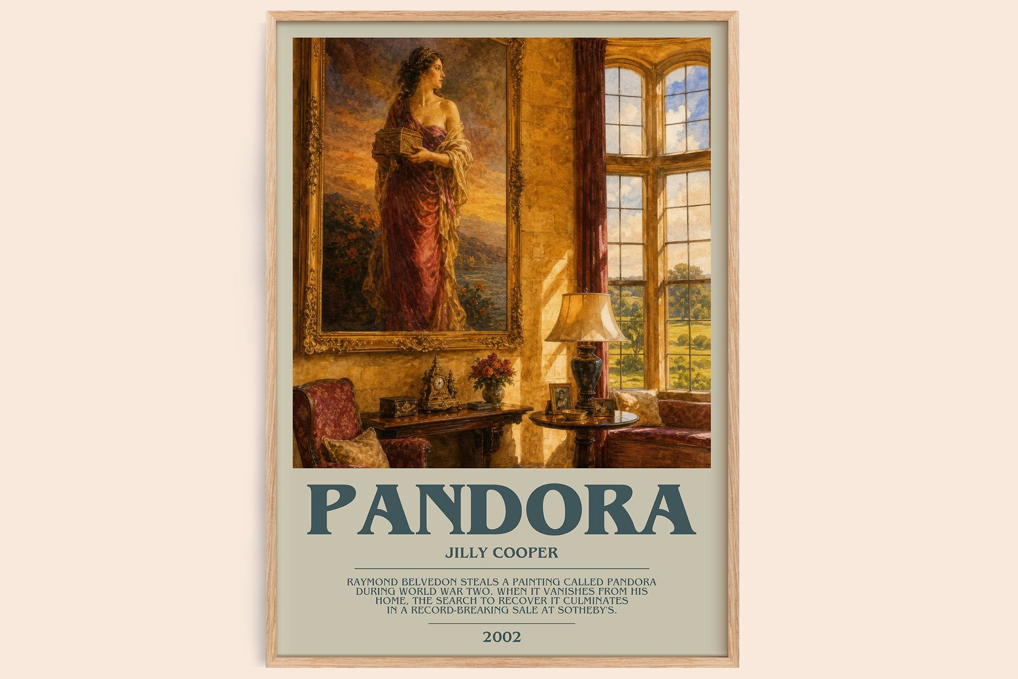 Pandora Bookish Wall Art by Jilly Cooper