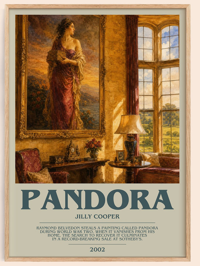 Pandora Bookish Wall Art by Jilly Cooper