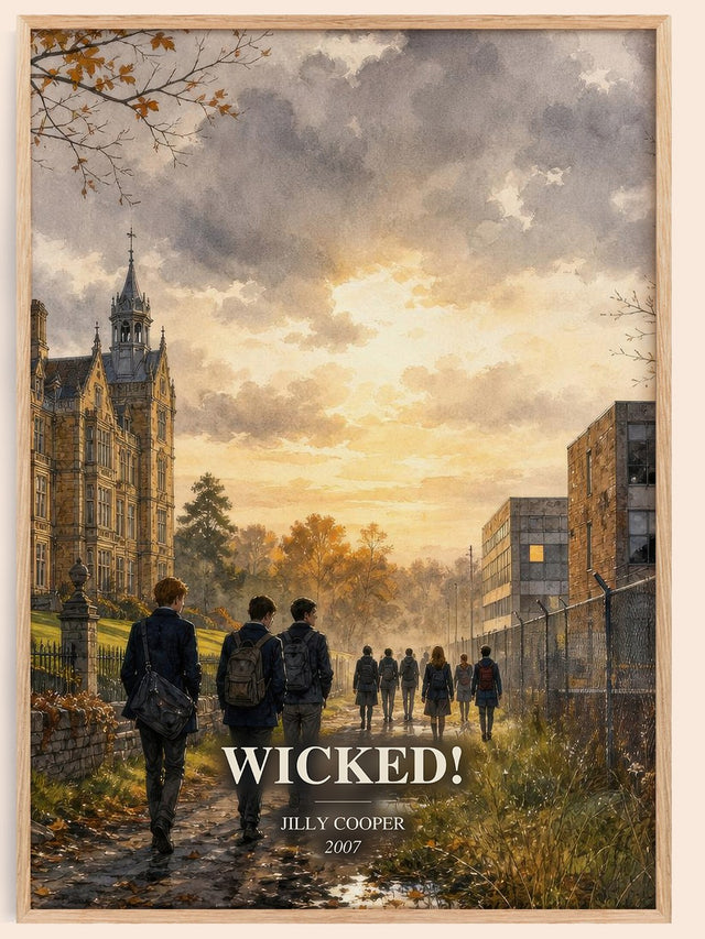 Wicked! Book Watercolour Illustration by Jilly Cooper