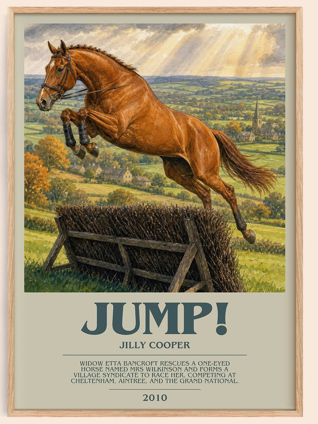 Jump! Bookish Wall Art by Jilly Cooper