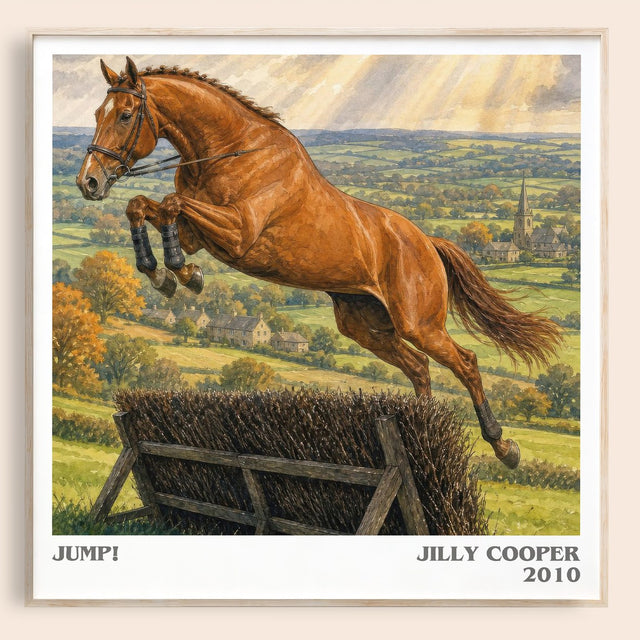 Jump! Literary Art Print by Jilly Cooper