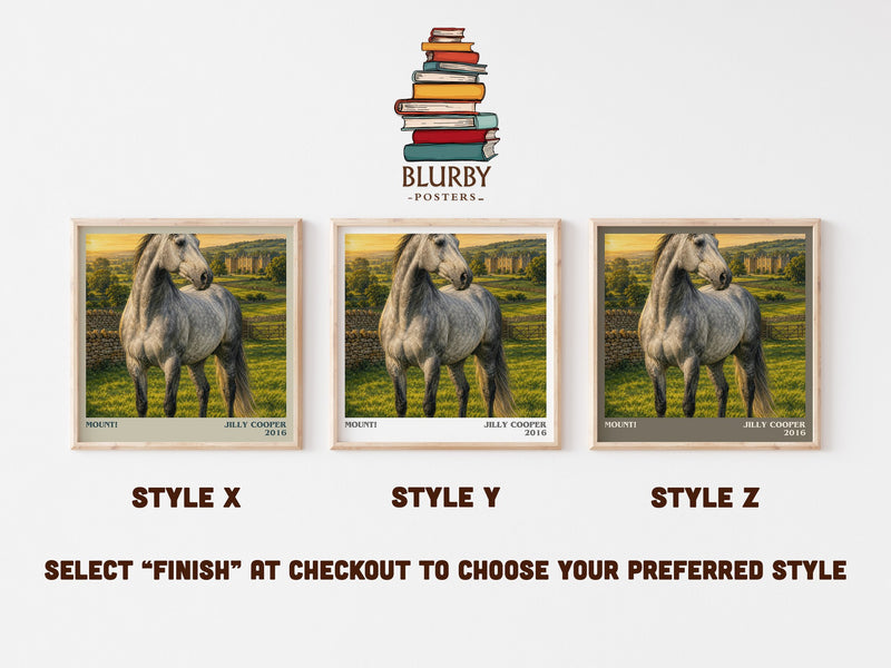 Mount! literary print in frame leaning in hallway – romance wall art