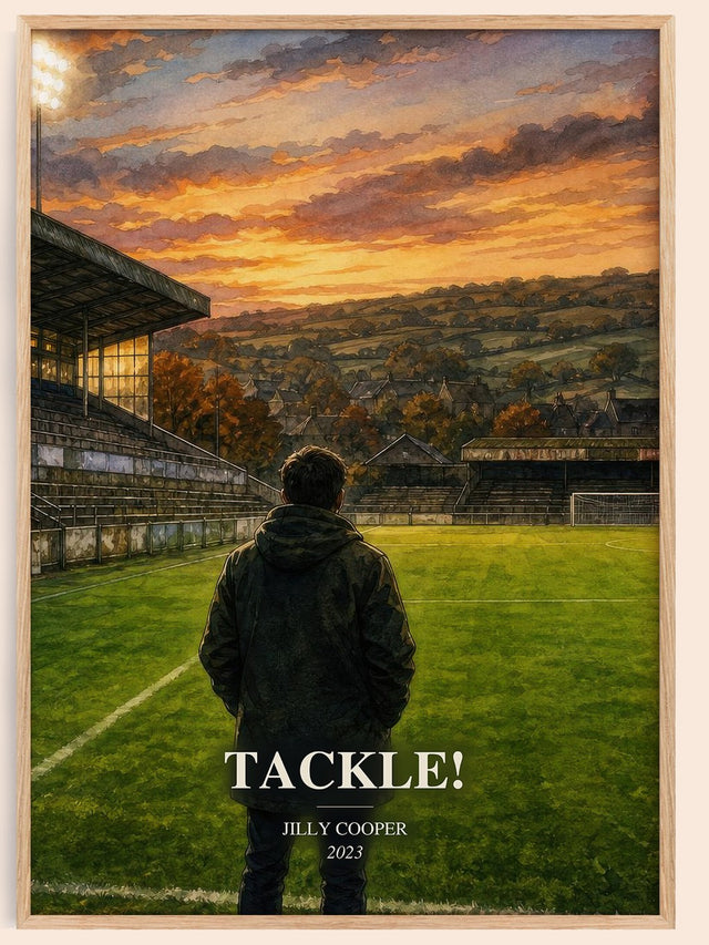 Tackle! Book Watercolour Illustration by Jilly Cooper