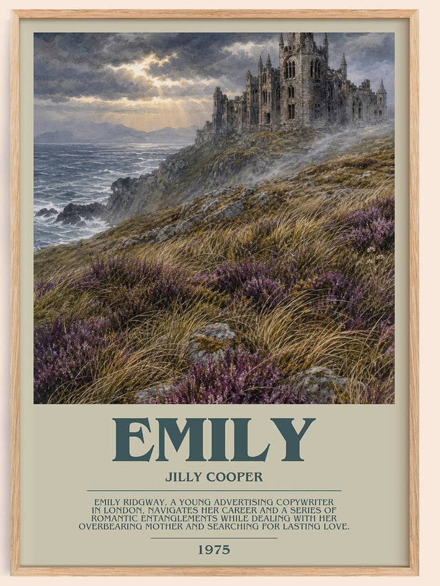 Emily Bookish Wall Art by Jilly Cooper