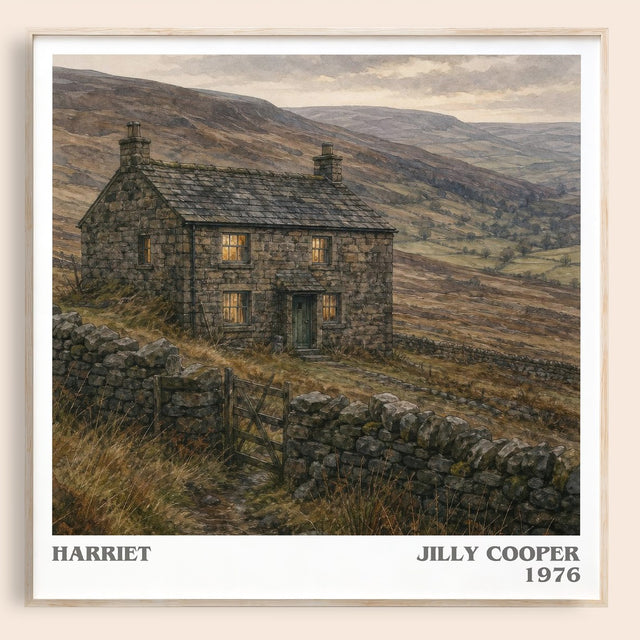Harriet Literary Art Print by Jilly Cooper