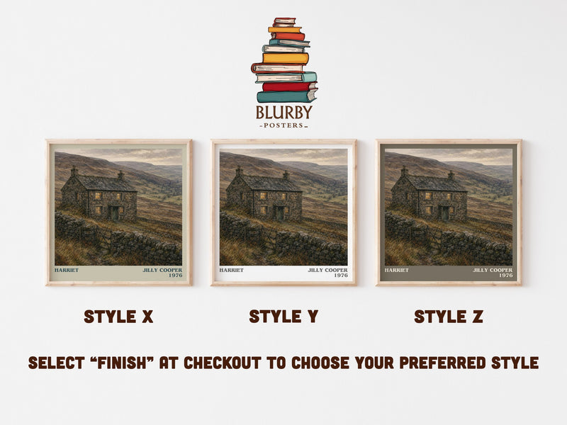 Harriet literary print in frame leaning in hallway – romance wall art