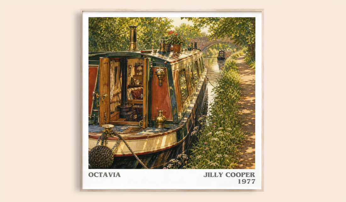 Octavia literary book poster by Jilly Cooper – framed literary art print