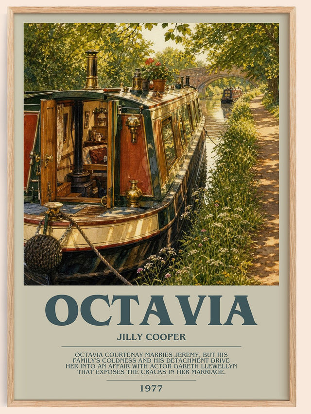 Octavia Bookish Wall Art by Jilly Cooper
