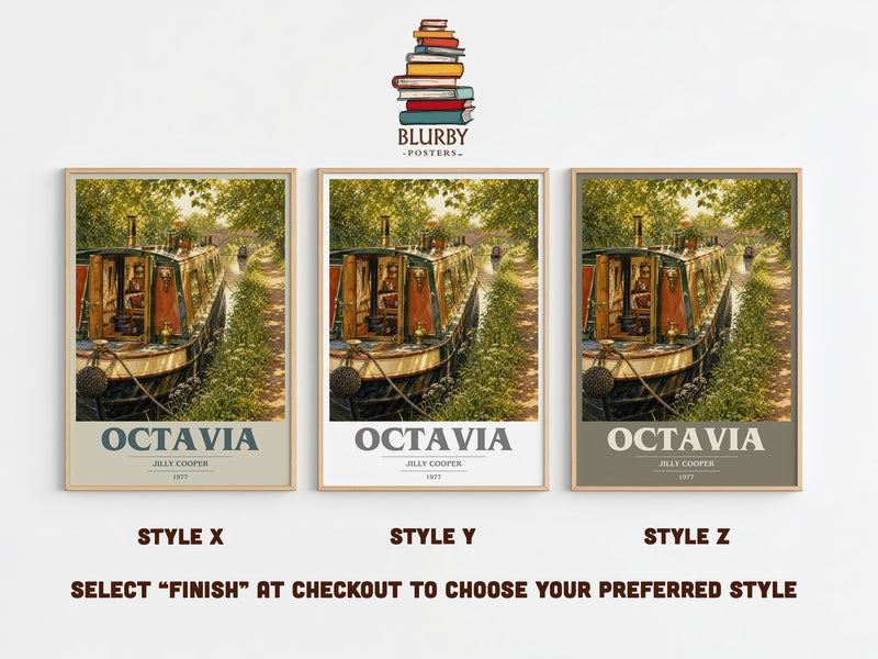 Octavia book cover print in frame leaning in hallway – romance wall art