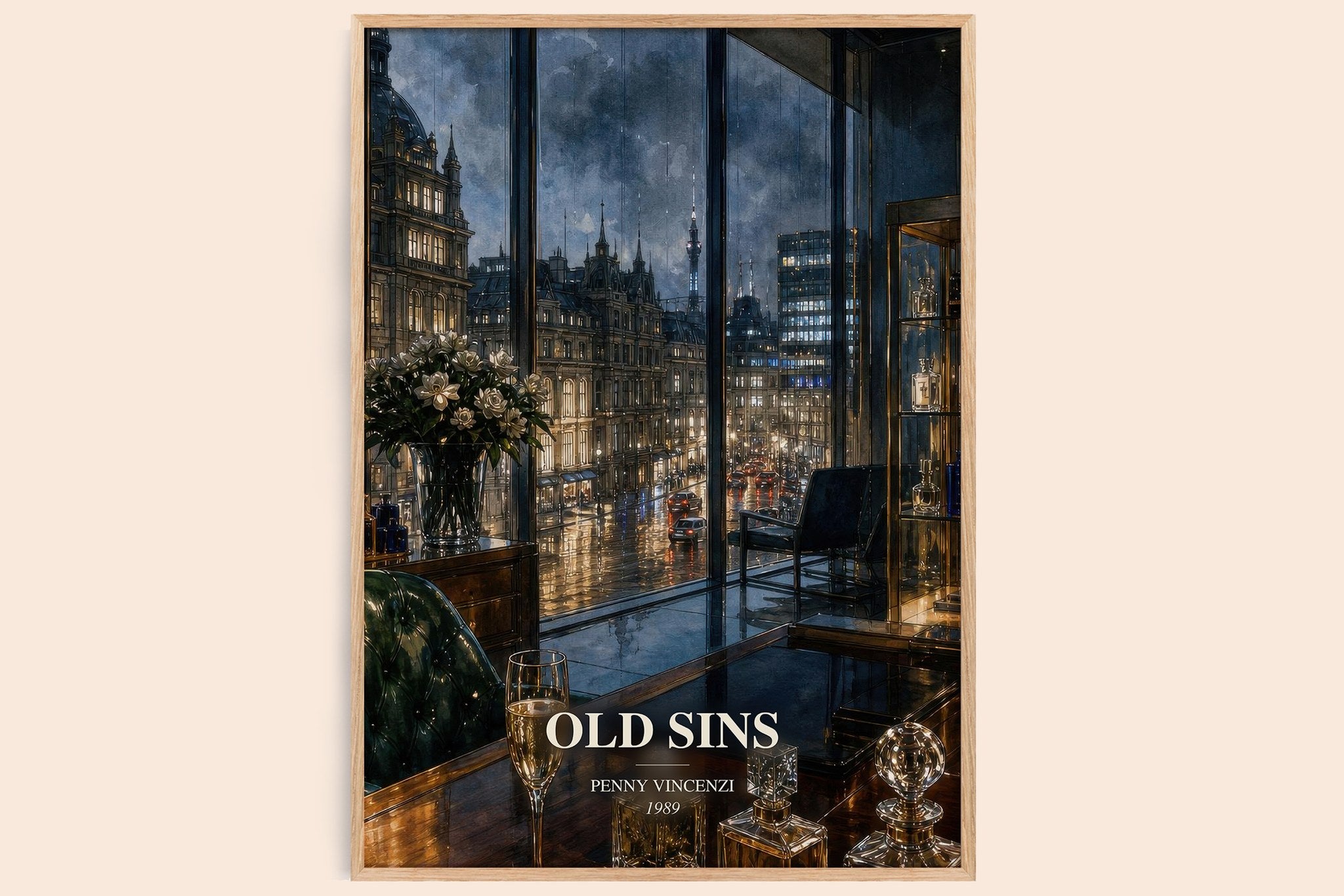 Old Sins Book Watercolour Illustration by Penny Vincenzi