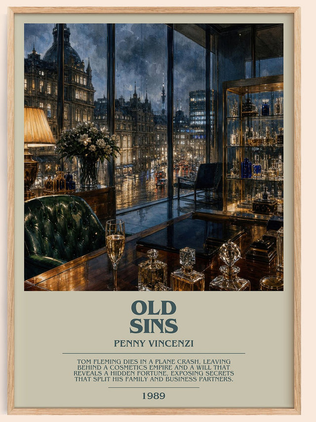 Old Sins Bookish Wall Art by Penny Vincenzi