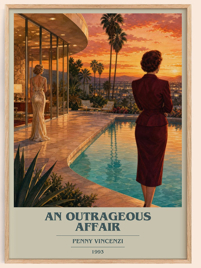 An Outrageous Affair Book Cover Poster by Penny Vincenzi