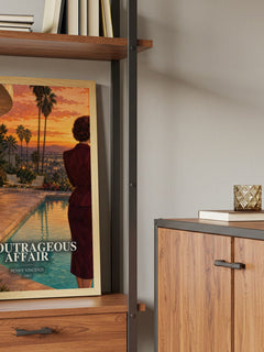 An Outrageous Affair book watercolour illustration paper finish options – matte satin gloss
