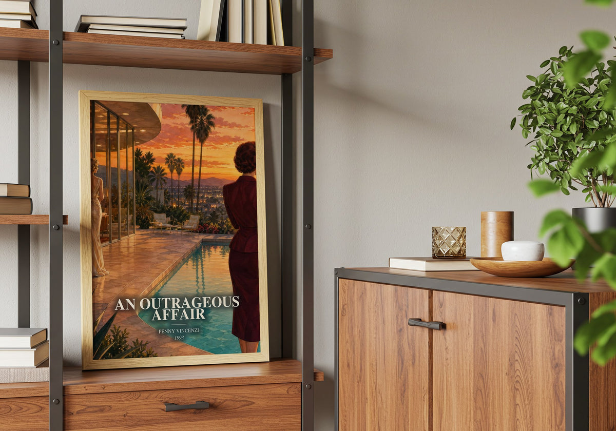 An Outrageous Affair book watercolour illustration paper finish options – matte satin gloss
