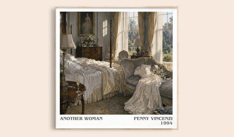 Another Woman literary book poster by Penny Vincenzi – framed literary art print