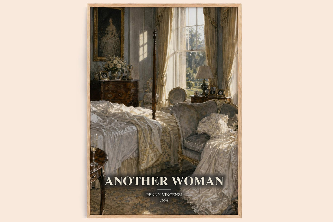 Another Woman watercolour book poster by Penny Vincenzi – framed literary art print