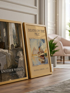 Another Woman watercolour print framed by window – literary home decor